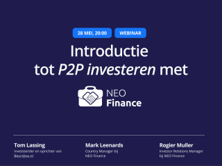 Introductie  tot P2P investeren met NEO Finance