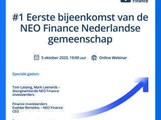 Nederlandse NEO Finance Community Webinar