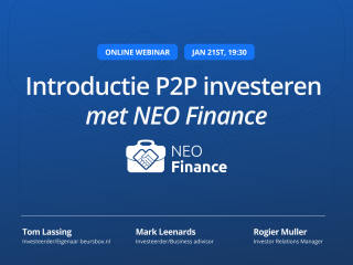 Introductie P2P investeren met NEO Finance