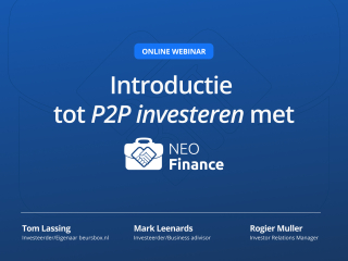 Introductie P2P investeren met NEO Finance