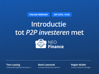 Introductie P2P investeren met NEO Finance